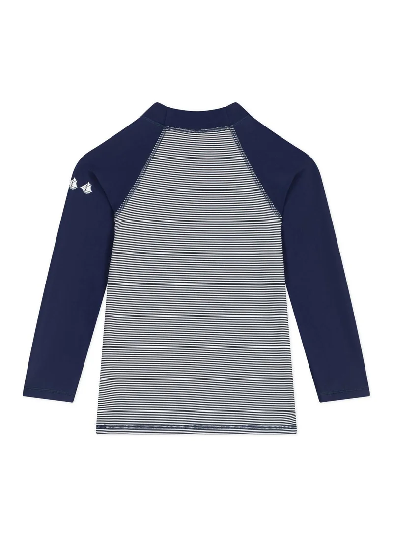 بيتي باتو Children's UV-protective long-sleeved stripy swim T-shirt